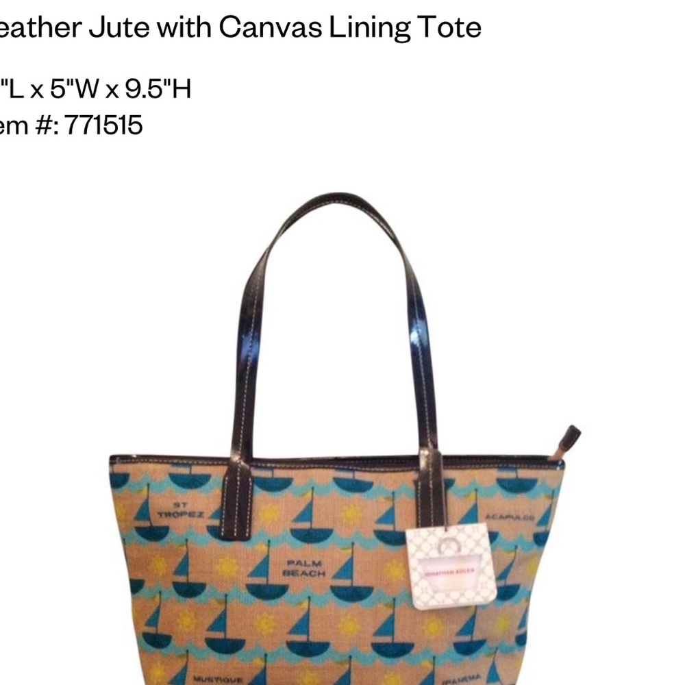 NWT Jonathan Adler W Jet Set Icon Duchess Handbag